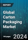 Global Carton Packaging Market by Type (Folding Cartons, Rigid Cartons), Material (Biopolymers, Paper & Paperboard, Plastic), Carton Boxes Types, Application - Forecast 2024-2030- Product Image