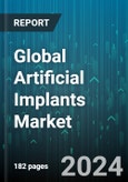 Global Artificial Implants Market by Product Type (Cardiac Implants, Dental Implants, Hip Implants), Material (Ceramic, Metallic, Polymers), End-User - Forecast 2024-2030- Product Image