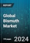Global Bismuth Market by Derivatives (Bismuth Nitrate, Bismuth Oxide, Bismuth Oxychloride), End-user (Automotive, Cosmetics, Electrical & Electronics) - Forecast 2024-2030 - Product Image