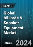 Global Billiards & Snooker Equipment Market by Type (Carom, Pool, Snooker), Equipment (Ball, Cue, Table), Distribution Channel - Forecast 2024-2030- Product Image