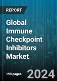 Global Immune Checkpoint Inhibitors Market by Type (CTLA-4 Inhibitor, PD-1 Inhibitor, PD-L1 Inhibitor), Indication (Bladder Cancer, Breast Cancer, Cervical Cancer), Route of Administration, End-Users, Distribution Channel - Forecast 2024-2030- Product Image