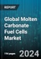 Global Molten Carbonate Fuel Cells Market by Fuel (Biogas, Hydrocarbons, Natural Gas), Application (Portable Power, Stationary, Transportation) - Forecast 2024-2030 - Product Thumbnail Image