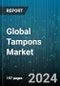 Global Tampons Market by Type (Applicator Tampon, Non-Applicator Tampon), Product (Scented, Unscented), Material, Distribution Channel - Forecast 2024-2030 - Product Image