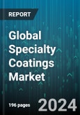 Global Specialty Coatings Market by Formula Base (Acrylic, Epoxy, Polyurethane), Type (Solvent-based Coatings, Water-based Coatings), Function, End-Users - Forecast 2024-2030- Product Image