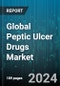 Global Peptic Ulcer Drugs Market by Peptic Ulcer Type (Duodenal Ulcer, Gastric Ulcer), Drug Type (Cytoprotective Agents, H2 Blockers, Proton Pump Inhibitors (PPIs)), Distribution Channel - Forecast 2024-2030 - Product Image