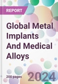 Global Metal Implants And Medical Alloys Market Analysis & Forecast to 2024-2034- Product Image