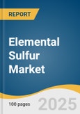 Elemental Sulfur Market Size, Share & Trends Analysis Report By Source (Refineries, Gas Processing), By End-use (Agriculture, Chemical, Rubber), By Region, And Segment Forecasts, 2023 - 2030- Product Image