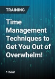 Time Management Techniques to Get You Out of Overwhelm!- Product Image