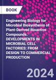 Engineering Biology for Microbial Biosynthesis of Plant-Derived Bioactive Compounds. DEVELOPMENTS IN MICROBIAL CELL FACTORIES: FROM DESIGN TO COMMERCIAL PRODUCTION- Product Image