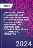 Scale-up and Chemical Process for Microbial Production of Plant-Derived Bioactive Compounds. From Laboratory to Industry. DEVELOPMENTS IN MICROBIAL CELL FACTORIES: FROM DESIGN TO COMMERCIAL PRODUCTION- Product Image