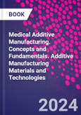 Medical Additive Manufacturing. Concepts and Fundamentals. Additive Manufacturing Materials and Technologies- Product Image