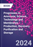 Progresses in Ammonia: Science, Technology and Membranes. Production, Recovery, Purification and Storage- Product Image