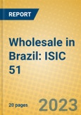 Wholesale in Brazil: ISIC 51- Product Image