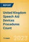 United Kingdom (UK) Speech Aid Devices Procedures Count by Segments and Forecast to 2030 - Product Thumbnail Image