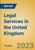 Legal Services in the United Kingdom: ISIC 7411- Product Image