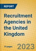 Recruitment Agencies in the United Kingdom: ISIC 7491- Product Image