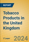 Tobacco Products in the United Kingdom: ISIC 16- Product Image