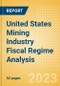 United States (US) Mining Industry Fiscal Regime Analysis - Governing Bodies, Regulations, Licensing Fees, Taxes, Royalties, 2023 Update - Product Thumbnail Image