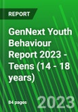 GenNext Youth Behaviour Report 2023 - Teens (14 - 18 years)- Product Image