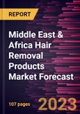 Middle East & Africa Hair Removal Products Market Forecast to 2028 - Regional Analysis By Product type End User, and Distribution Channel- Product Image