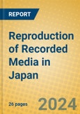 Reproduction of Recorded Media in Japan- Product Image