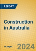 Construction in Australia- Product Image