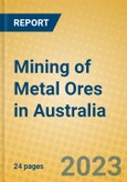 Mining of Metal Ores in Australia- Product Image