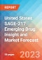United States SAGE-217 Emerging Drug Insight and Market Forecast - 2032 - Product Image
