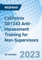 California SB1343 Anti-Harassment Training for Non-Supervisors - Webinar (Recorded) - Product Image