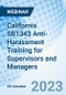 California SB1343 Anti-Harassment Training for Supervisors and Managers - Webinar (Recorded) - Product Image