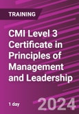 CMI Level 3 Certificate in Principles of Management and Leadership (Recorded)- Product Image