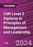 CMI Level 3 Diploma in Principles of Management and Leadership (Recorded)- Product Image