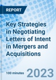 Key Strategies in Negotiating Letters of Intent in Mergers and Acquisitions- Product Image
