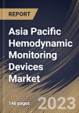 Asia Pacific Hemodynamic Monitoring Devices Market Size, Share & Industry Trends Analysis Report By Product (Monitors and Disposables), By System Type (Non-Invasive, Minimally Invasive and Invasive), By End Use, By Country and Growth Forecast, 2023 - 2030- Product Image