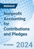 Nonprofit Accounting for Contributions and Pledges - Webinar (Recorded)- Product Image