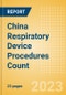 China Respiratory Device Procedures Count by Segments and Forecast to 2030 - Product Thumbnail Image