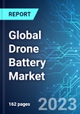 Global Drone Battery Market: Analysis By Drone Type (Mini Quad, and Micro Quad), By Battery Type (Lithium Polymer, Nickel Cadmium, and Nickel Metal Hydride), By Battery Capacity, By End User, By Region Size, Trends and Forecast to 2028- Product Image