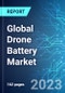 Global Drone Battery Market: Analysis By Drone Type (Mini Quad, and Micro Quad), By Battery Type (Lithium Polymer, Nickel Cadmium, and Nickel Metal Hydride), By Battery Capacity, By End User, By Region Size, Trends and Forecast to 2028 - Product Image