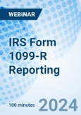 IRS Form 1099-R Reporting - Webinar (Recorded)- Product Image