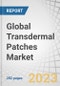 Global Transdermal Patches Market by Type (Drug-in-adhesives, Matrix, Reservoir Membrane), Adhesive (Acrylic, Silicone, Hydrogel), Application (Pain, CVS, Hormonal), Distribution Channel (Pharmacy (Retail Online, Hospital)), End-user, and Region - Forecast to 2029 - Product Image