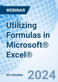 Utilizing Formulas in Microsoft® Excel® - Webinar (Recorded)- Product Image