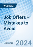 Job Offers - Mistakes to Avoid - Webinar (Recorded)- Product Image