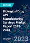 Biological Drug API Manufacturing Services Market Report 2023-2033 - Product Image
