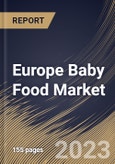 Europe Baby Food Market Size, Share & Industry Trends Analysis Report By Category, By Product Type (Milk formula, Dried Baby Food, Prepared Baby Food, and Others), By Distribution Channel, By Country and Growth Forecast, 2023 - 2030- Product Image
