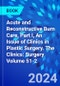 Acute and Reconstructive Burn Care, Part I, An Issue of Clinics in Plastic Surgery. The Clinics: Surgery Volume 51-2 - Product Thumbnail Image