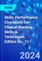 Skills Performance Checklists for Clinical Nursing Skills & Techniques. Edition No. 11 - Product Image