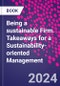 Being a Sustainable Firm. Takeaways for a Sustainability-Oriented Management - Product Image
