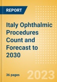 Italy Ophthalmic Procedures Count and Forecast to 2030- Product Image