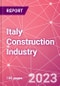Italy Construction Industry Databook Series - Market Size & Forecast by Value and Volume (area and units), Q2 2023 Update - Product Image