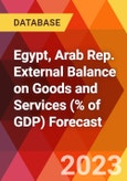 Egypt, Arab Rep. External Balance on Goods and Services (% of GDP) Forecast- Product Image